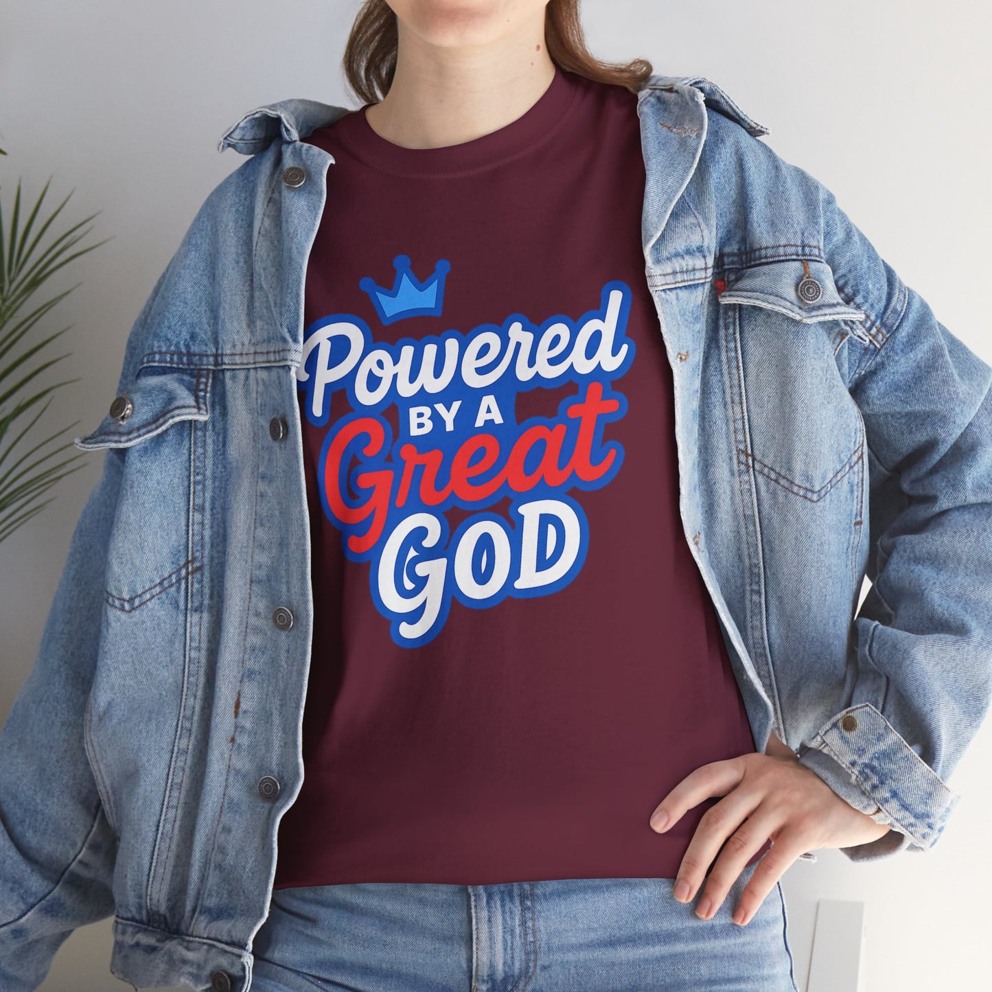 Powered by a Great God - Unisex T-Shirt (Gildan)