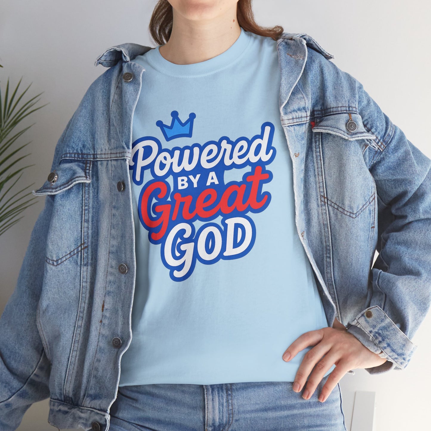Powered by a Great God - Unisex T-Shirt (Gildan)