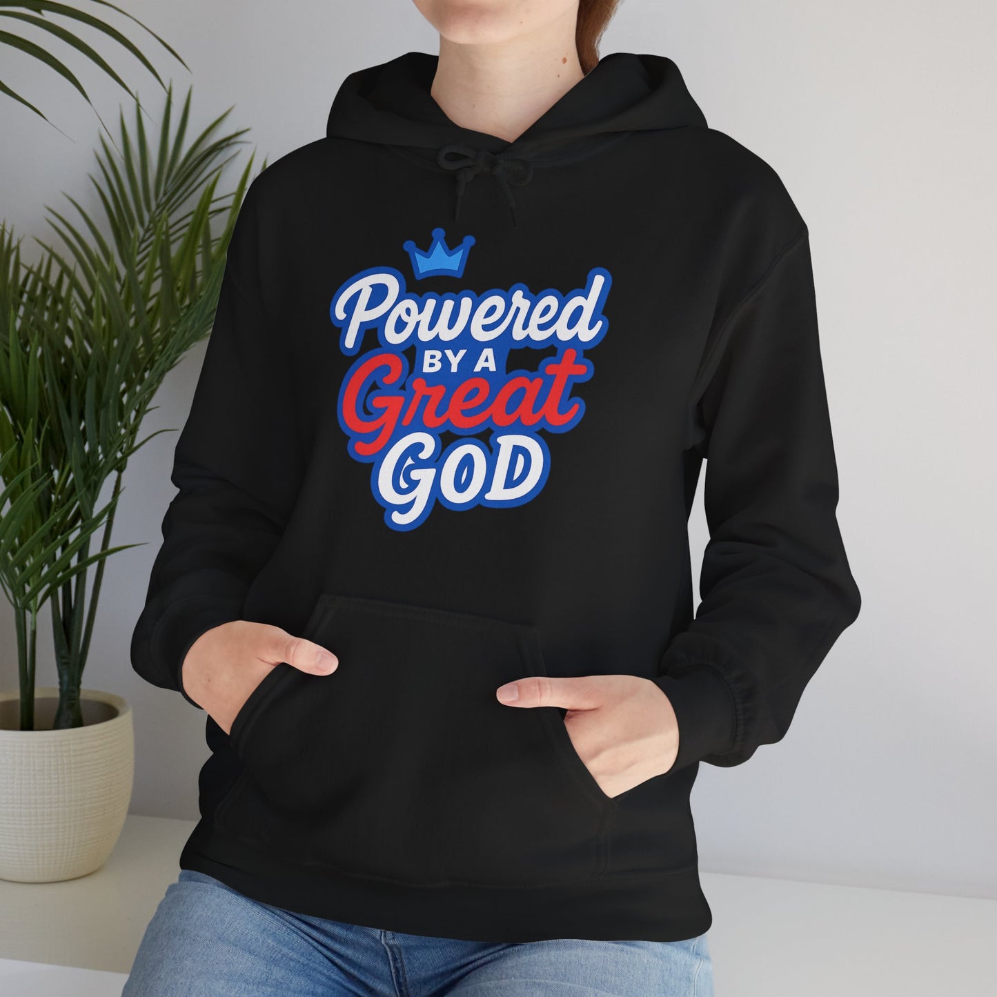 Powered by a Great God - Unisex Hoodie