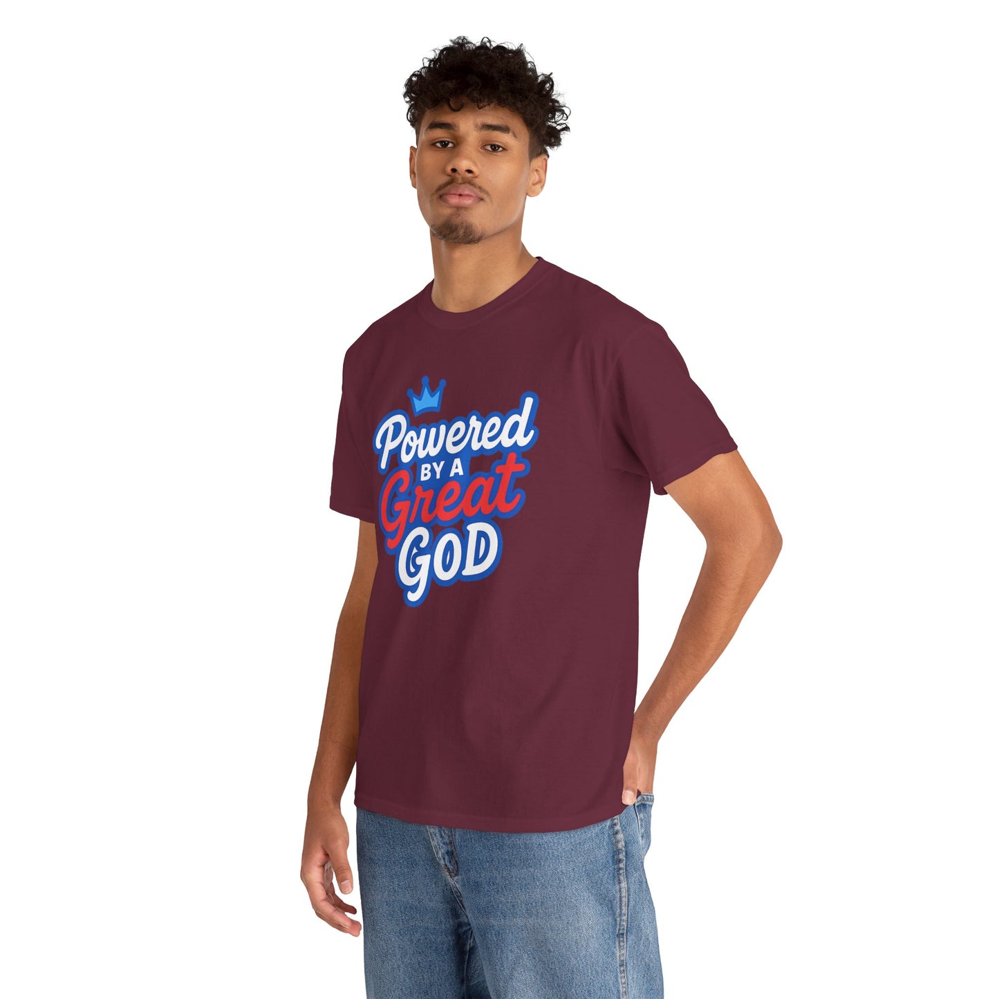 Powered by a Great God - Unisex T-Shirt (Gildan)