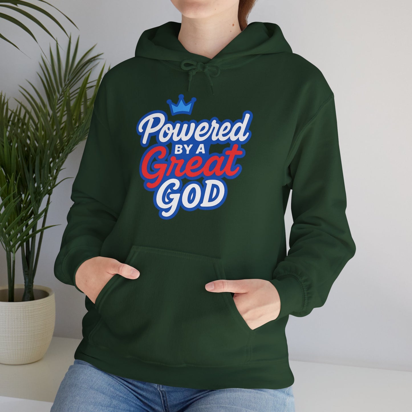 Powered by a Great God - Unisex Hoodie