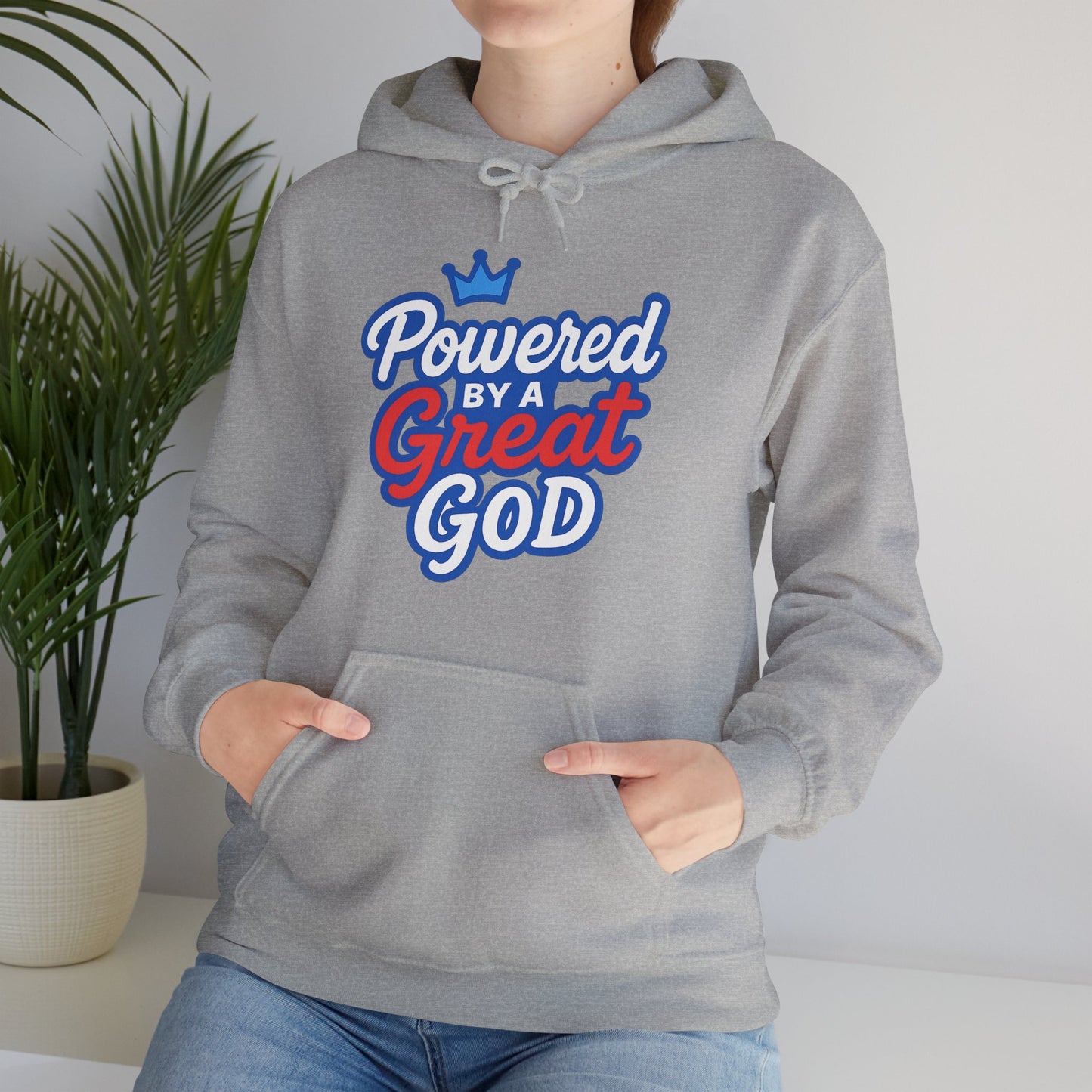 Powered by a Great God - Unisex Hoodie