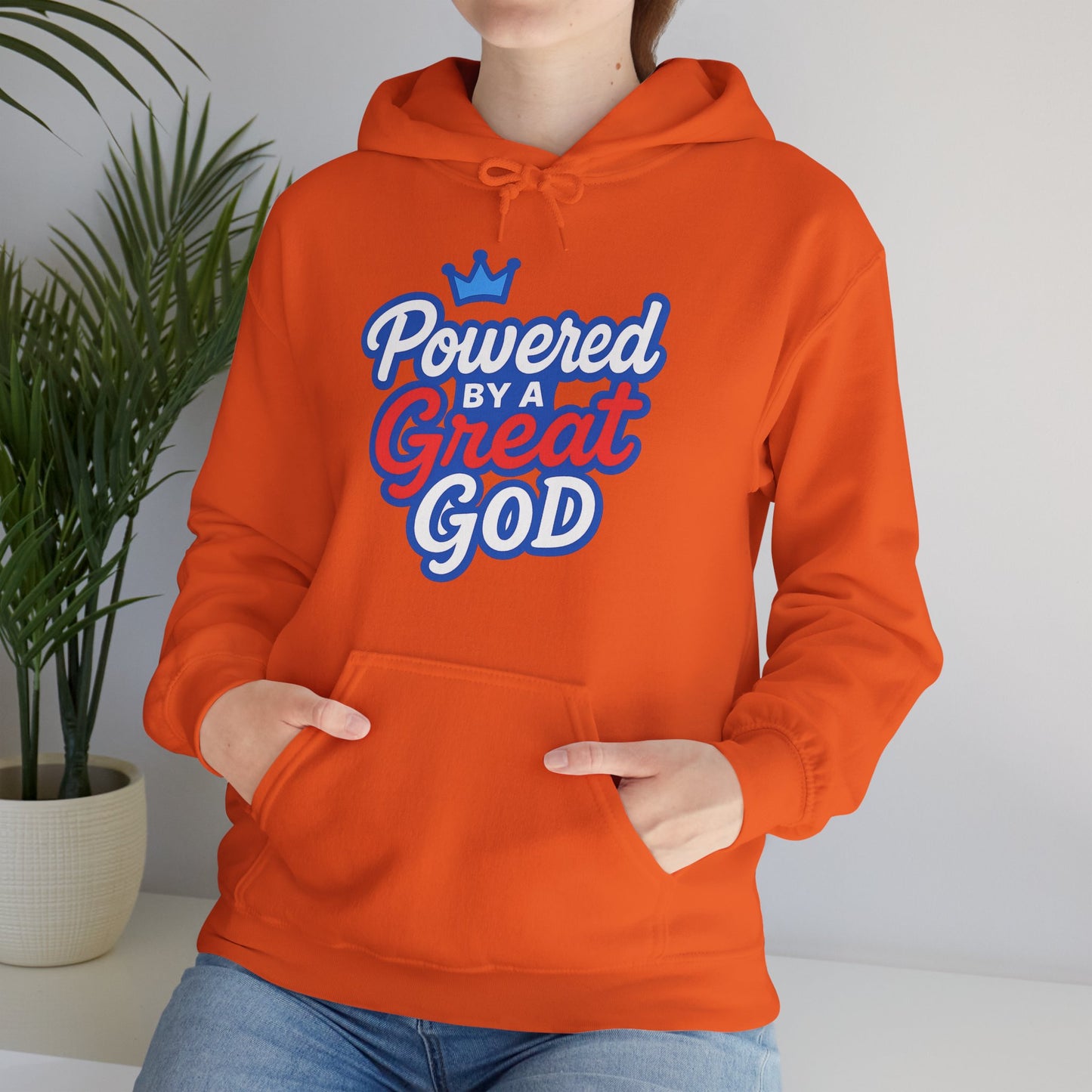 Powered by a Great God - Unisex Hoodie