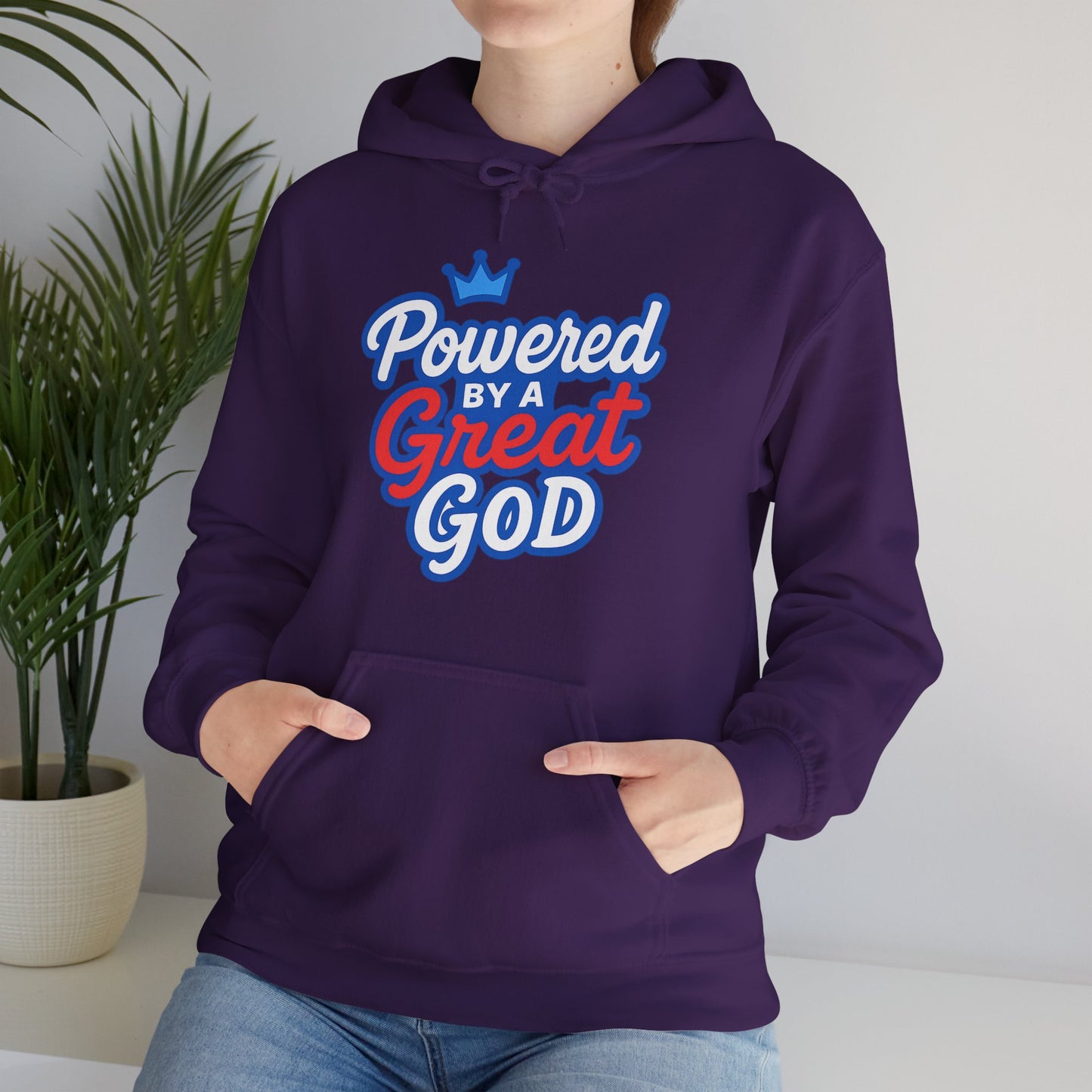Powered by a Great God - Unisex Hoodie
