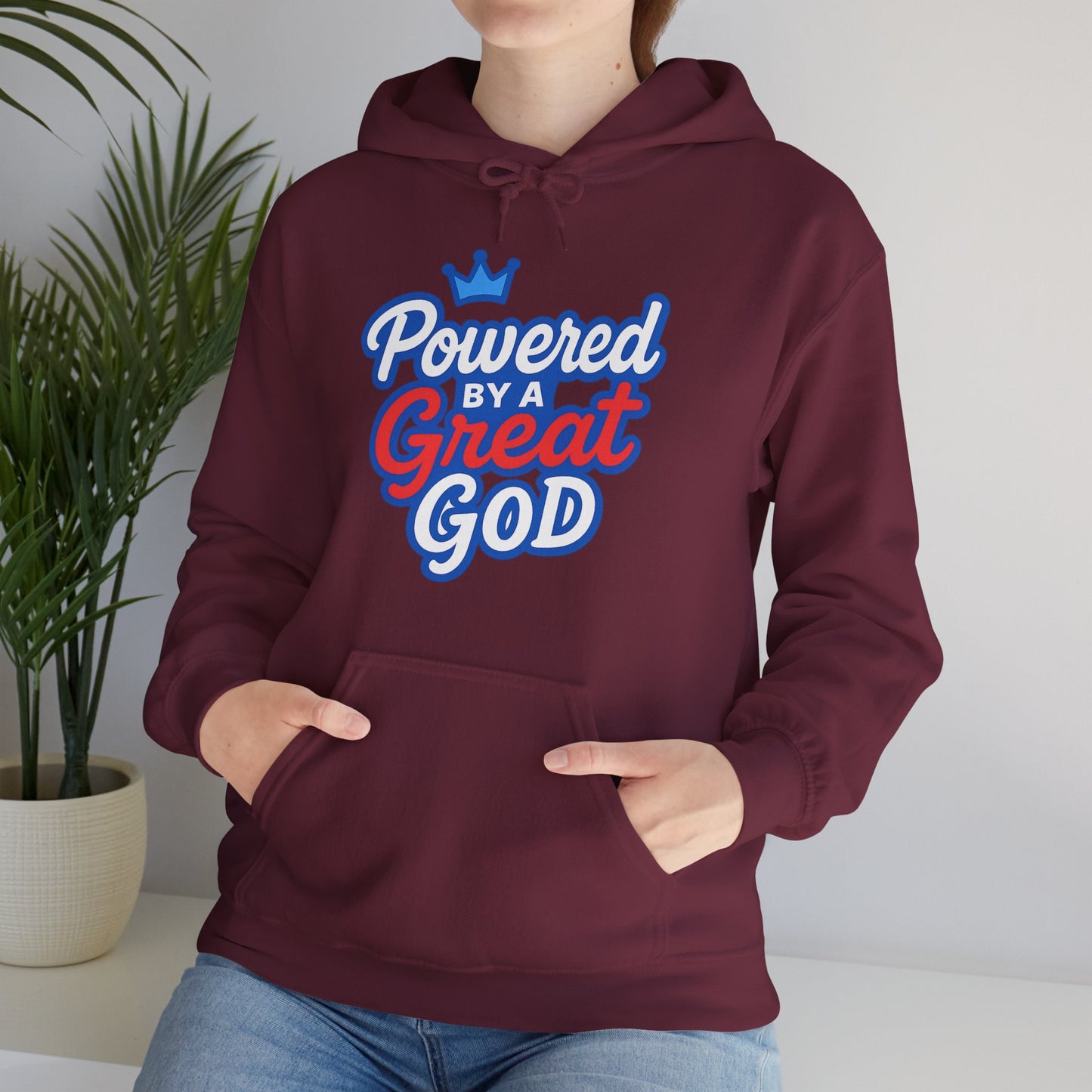 Powered by a Great God - Unisex Hoodie