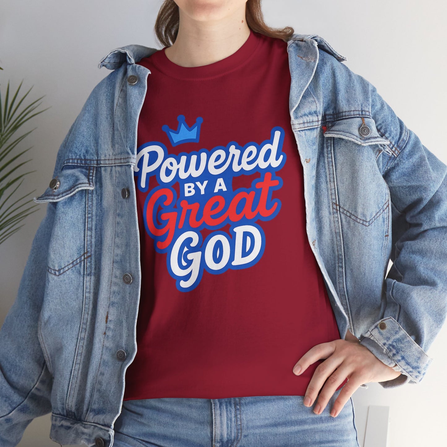 Powered by a Great God - Unisex T-Shirt (Gildan)