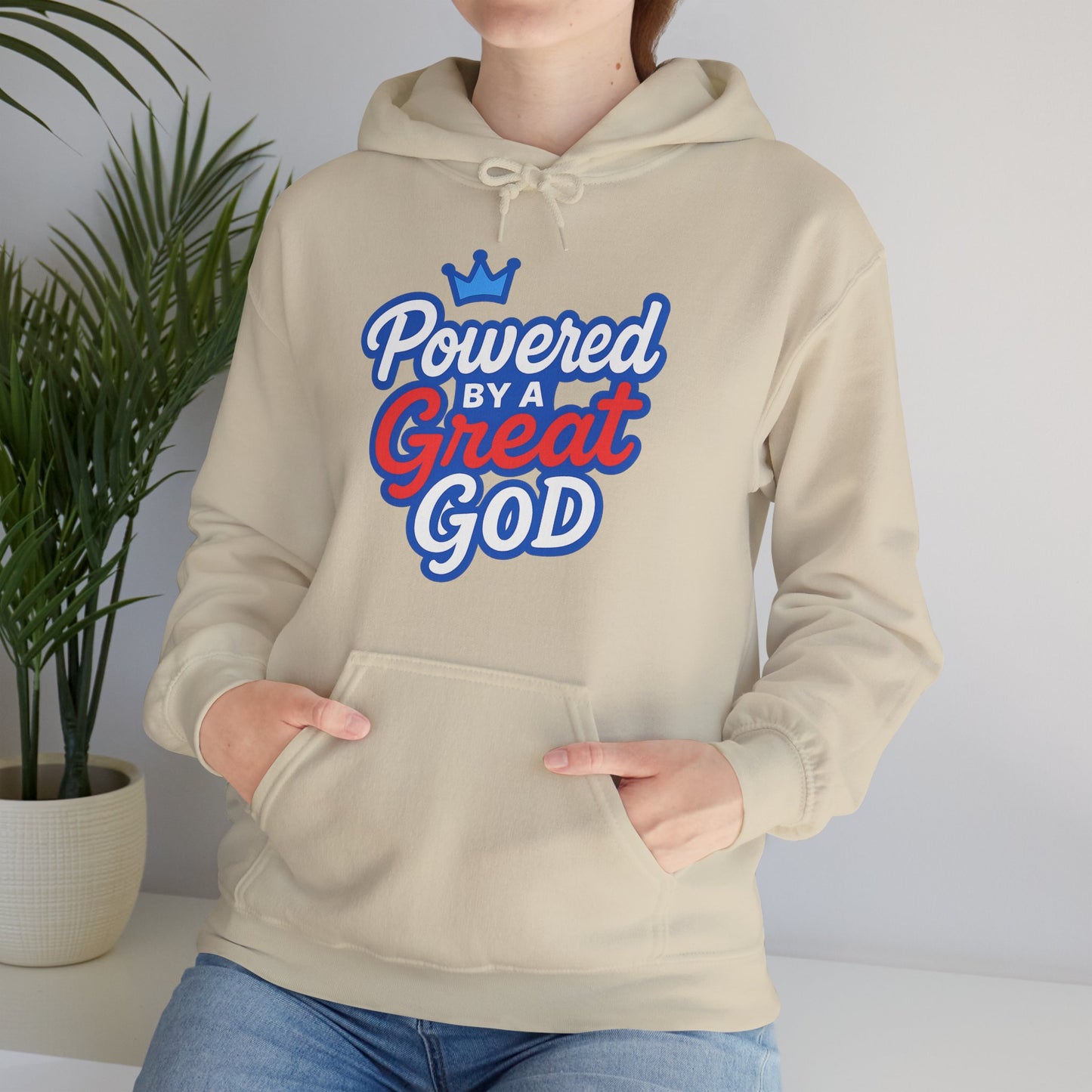 Powered by a Great God - Unisex Hoodie